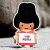 韓国伝統　ポップアップカード（王）