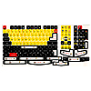 ファンシー ハングル(韓国語)キーボードシール