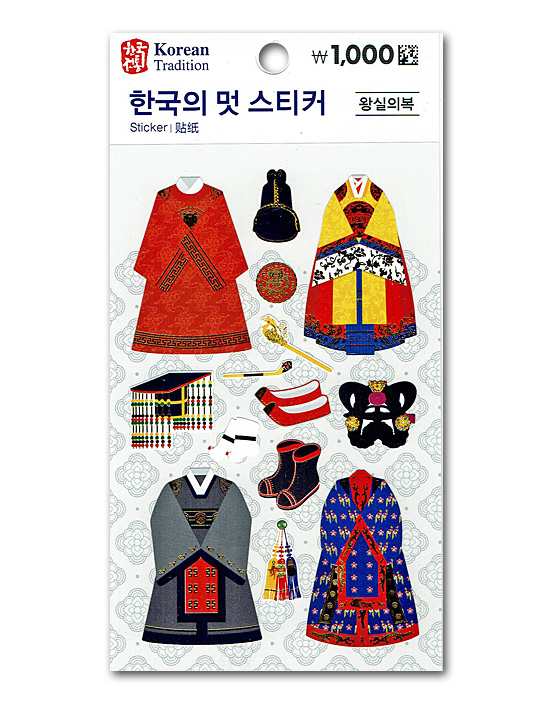 韓国　伝統デザイン　ステッカー