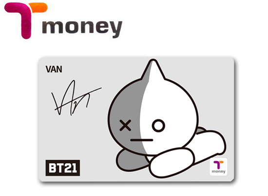 防弾少年団プロデュースキャラクター BT21 Tmoneyカード
