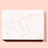 韓半島　白地図付箋