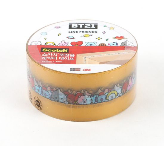 BT21 梱包用 キャラクター ボックステープ