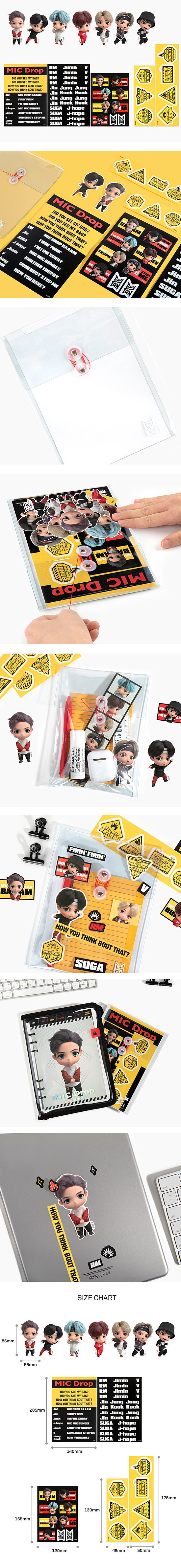 <h1>BTS TinyTAN デコ ステッカー パック</h1>