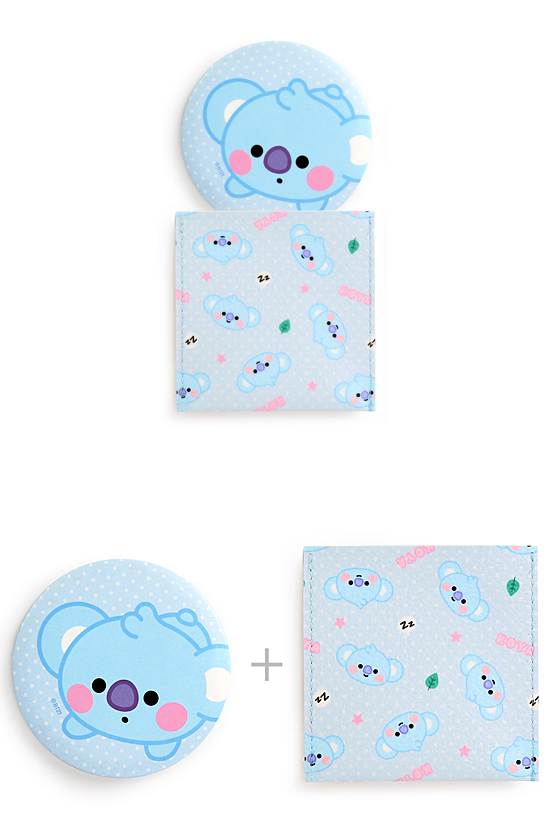 BT21 ベビー ポーチ付 ミラー −ドット−