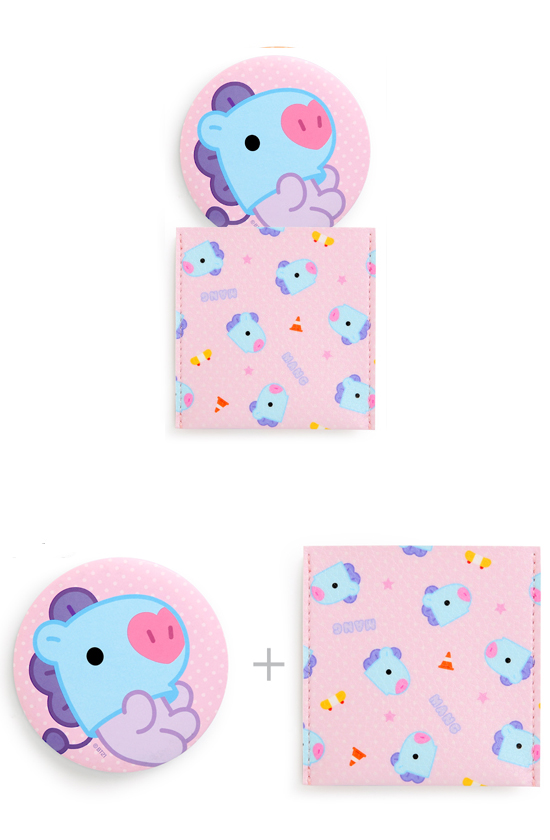 BT21 ベビー ポーチ付 ミラー −ドット−