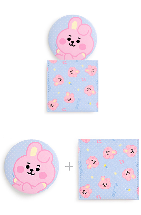 BT21 ベビー ポーチ付 ミラー −ドット−