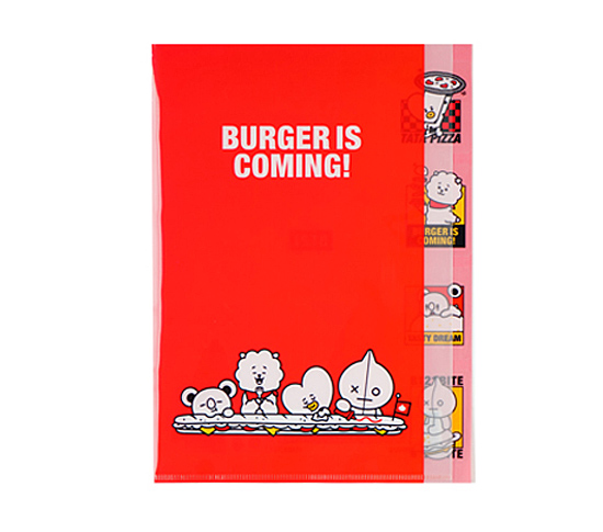 BT21 5ポケット インデックスファイル