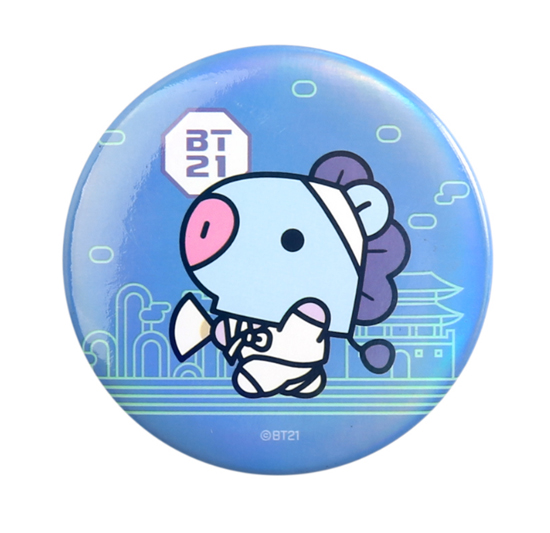 BT21 缶 バッジ −韓服−