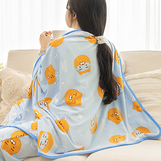 カカオフレンズ ひざ掛け毛布 ハッピートゥギャザー