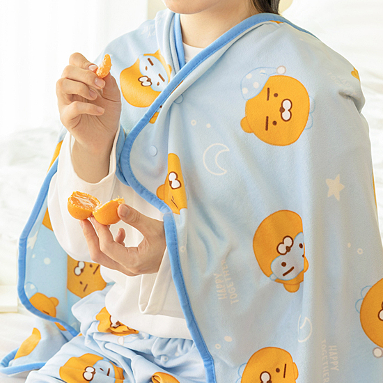 カカオフレンズ ひざ掛け毛布 ハッピートゥギャザー