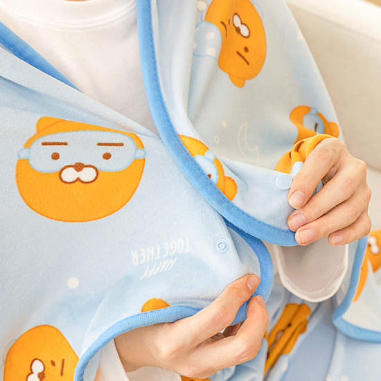 カカオフレンズ ひざ掛け毛布 ハッピートゥギャザー