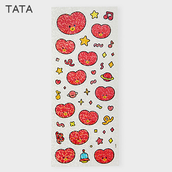 BT21 minini グリッター リムーバル ステッカー