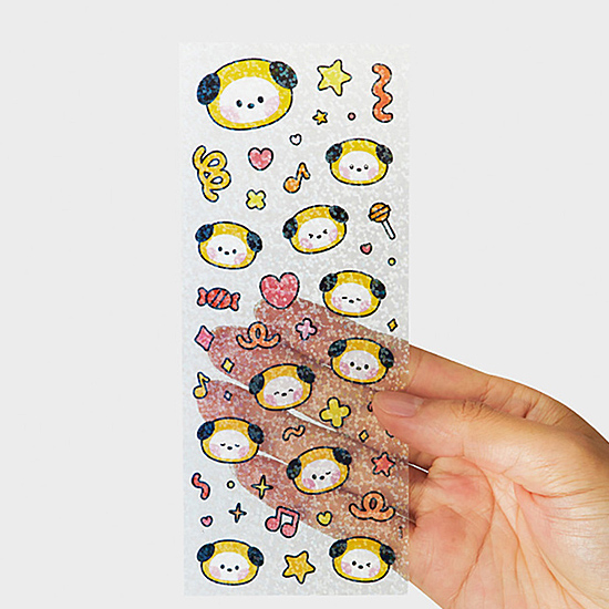 BT21 minini グリッター リムーバル ステッカー
