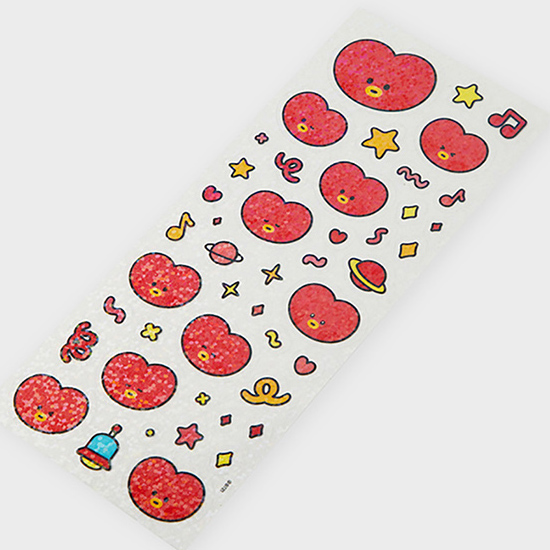 BT21 minini グリッター リムーバル ステッカー