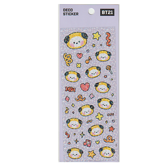 BT21 minini グリッター リムーバル ステッカー