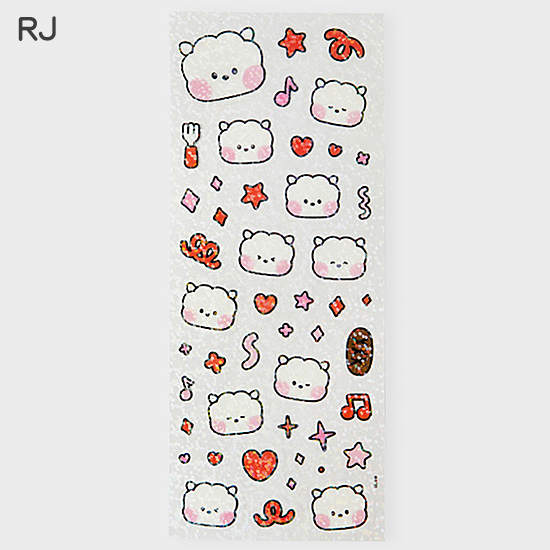 BT21 minini グリッター リムーバル ステッカー