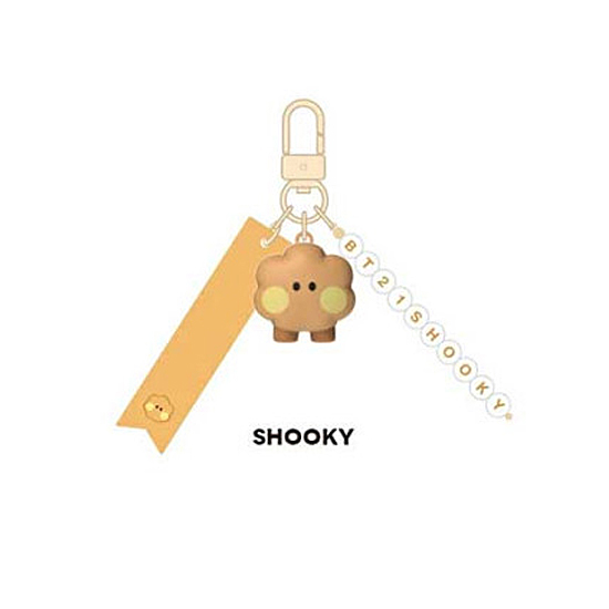 BT21 minini イニシャル フィギュア キーリング