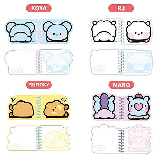 BT21 minini メモ ノート