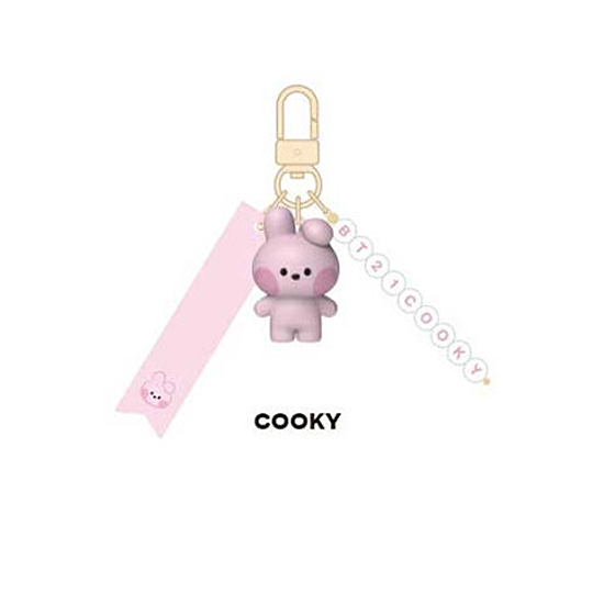 BT21 minini イニシャル フィギュア キーリング